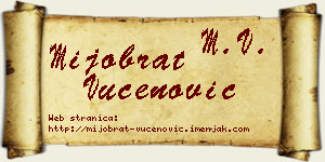 Mijobrat Vučenović vizit kartica